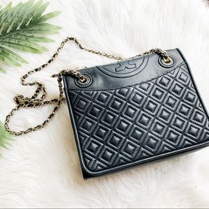 Tory Burch | Black/gold quilt crossbody
